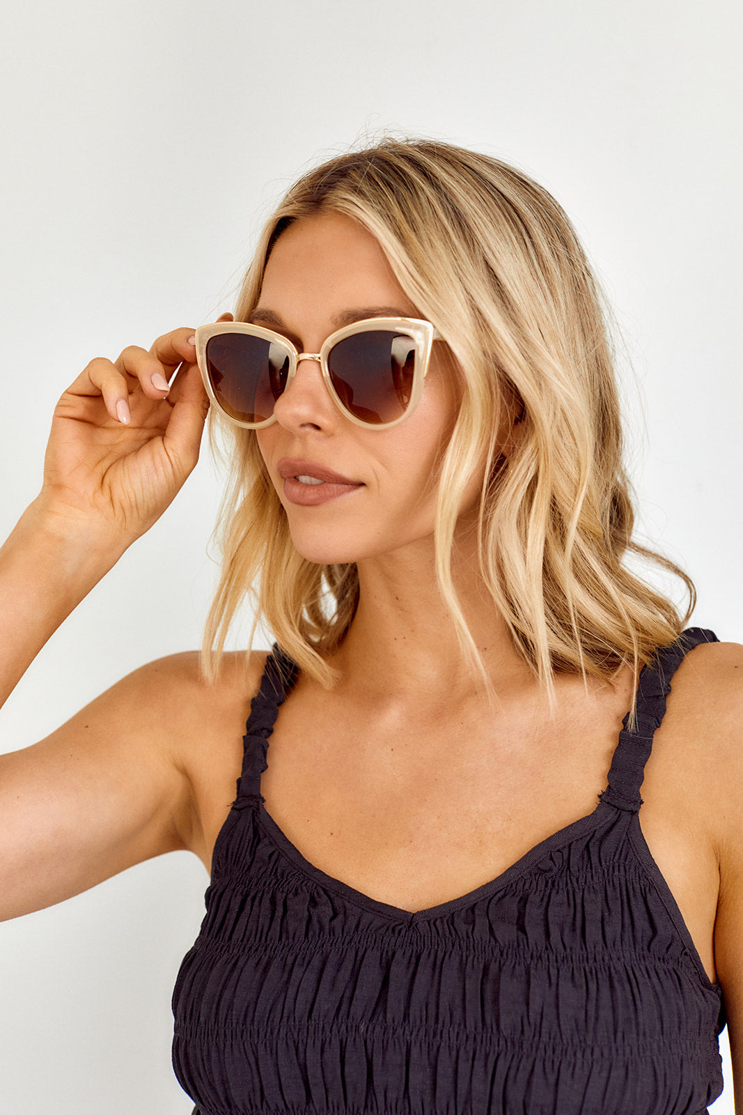 Aymes Oversized Cat Eye Sunglasses