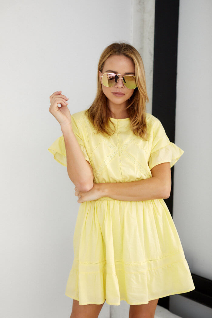 Evelyn Ruffled Smocked Waist Dress