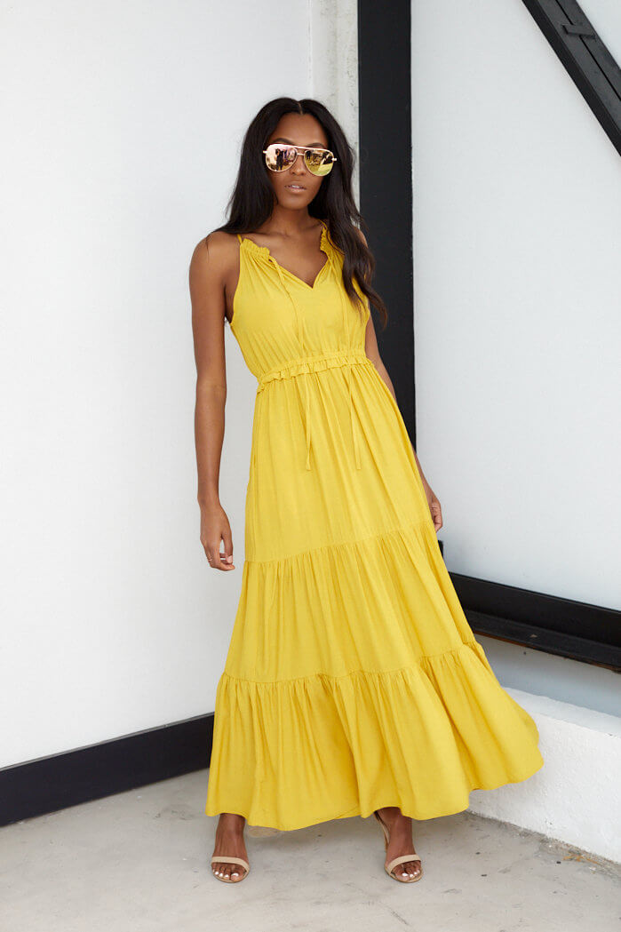 Kenley Tiered Sleeveless Maxi