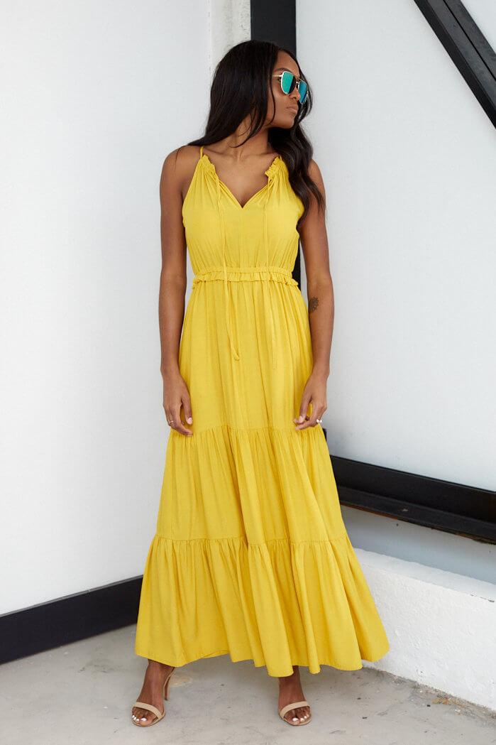 Kenley Tiered Sleeveless Maxi