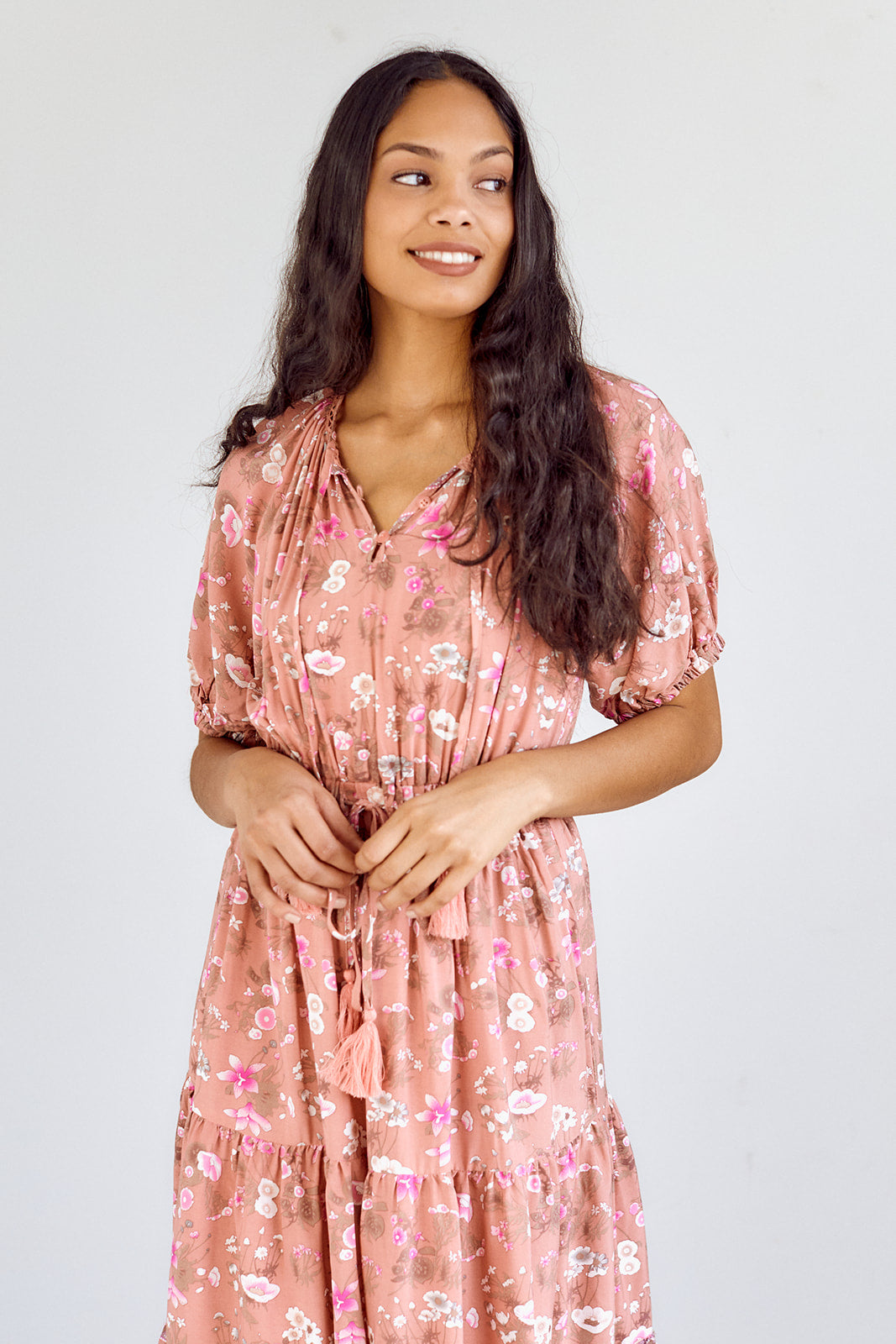 Azelea Printed Midi Dress
