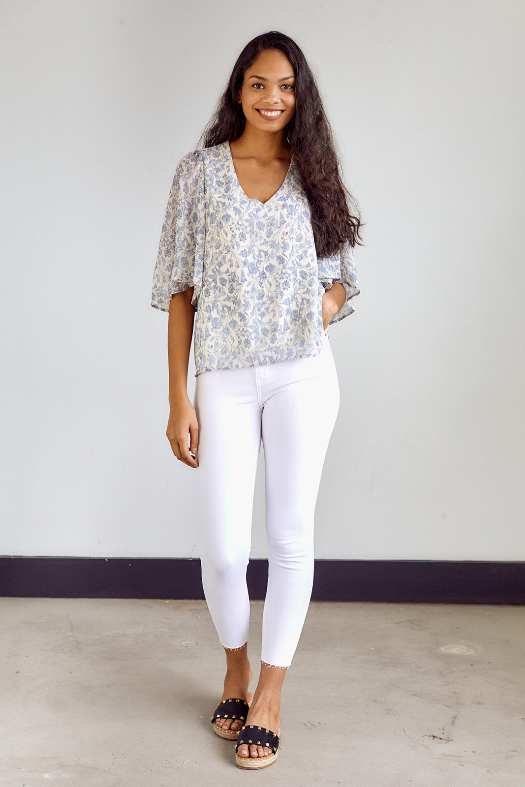 Joana Floral Printed Blouse