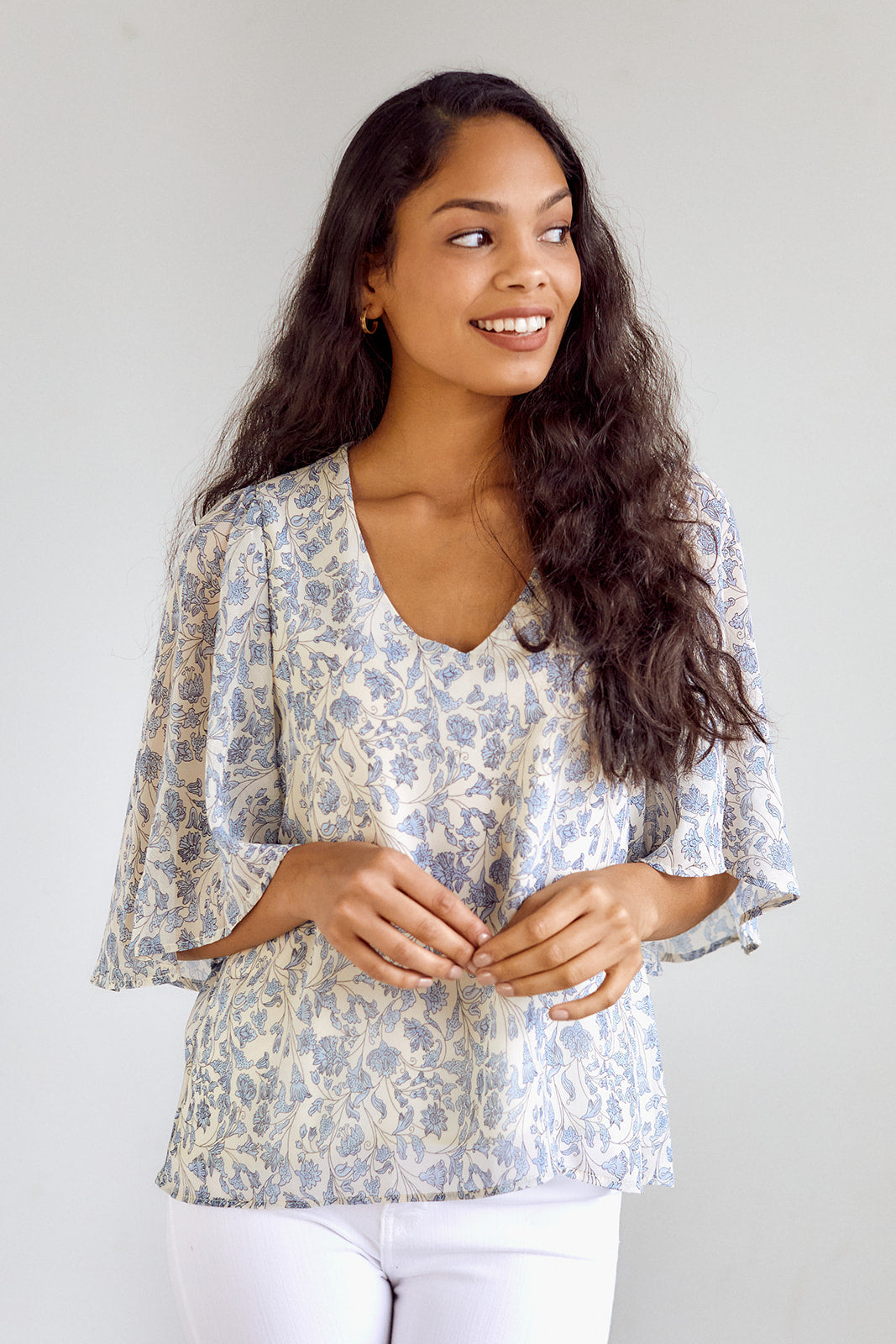 Joana Floral Printed Blouse