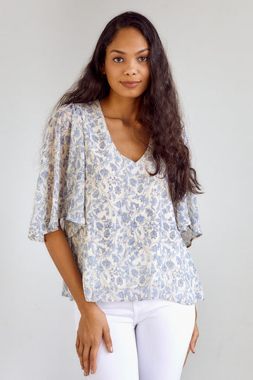 Joana Floral Printed Blouse