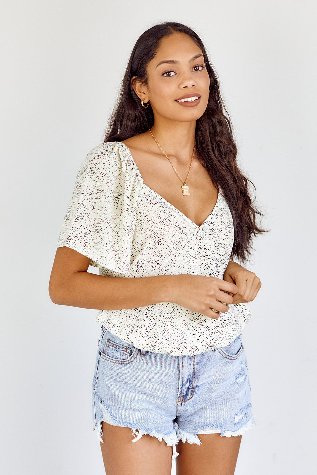 Lorinda Polka Dot Blouse