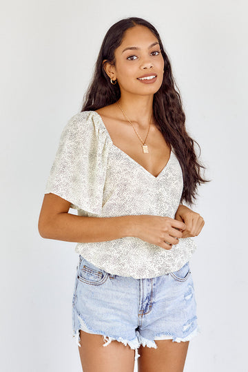 Lorinda Polka Dot Blouse