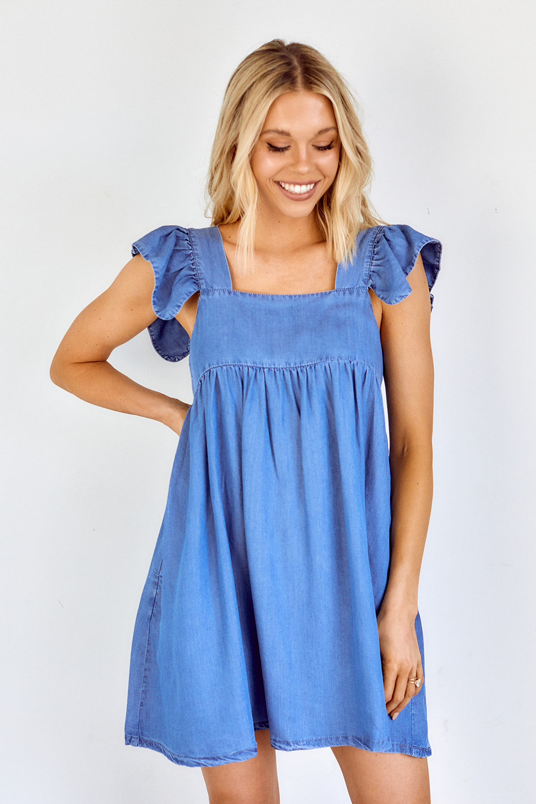 Chicago Denim Babydoll Dress