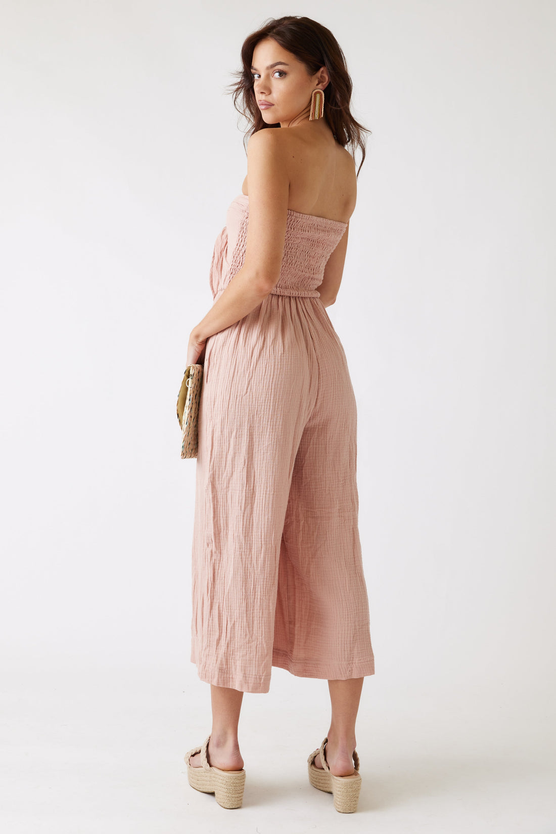 SALE - Jenny Strapless Front Tie Jumpsuit