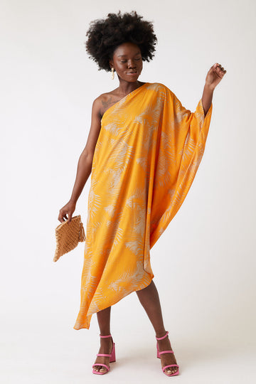 Rosie Asymmetrical Kaftan Maxi Dress