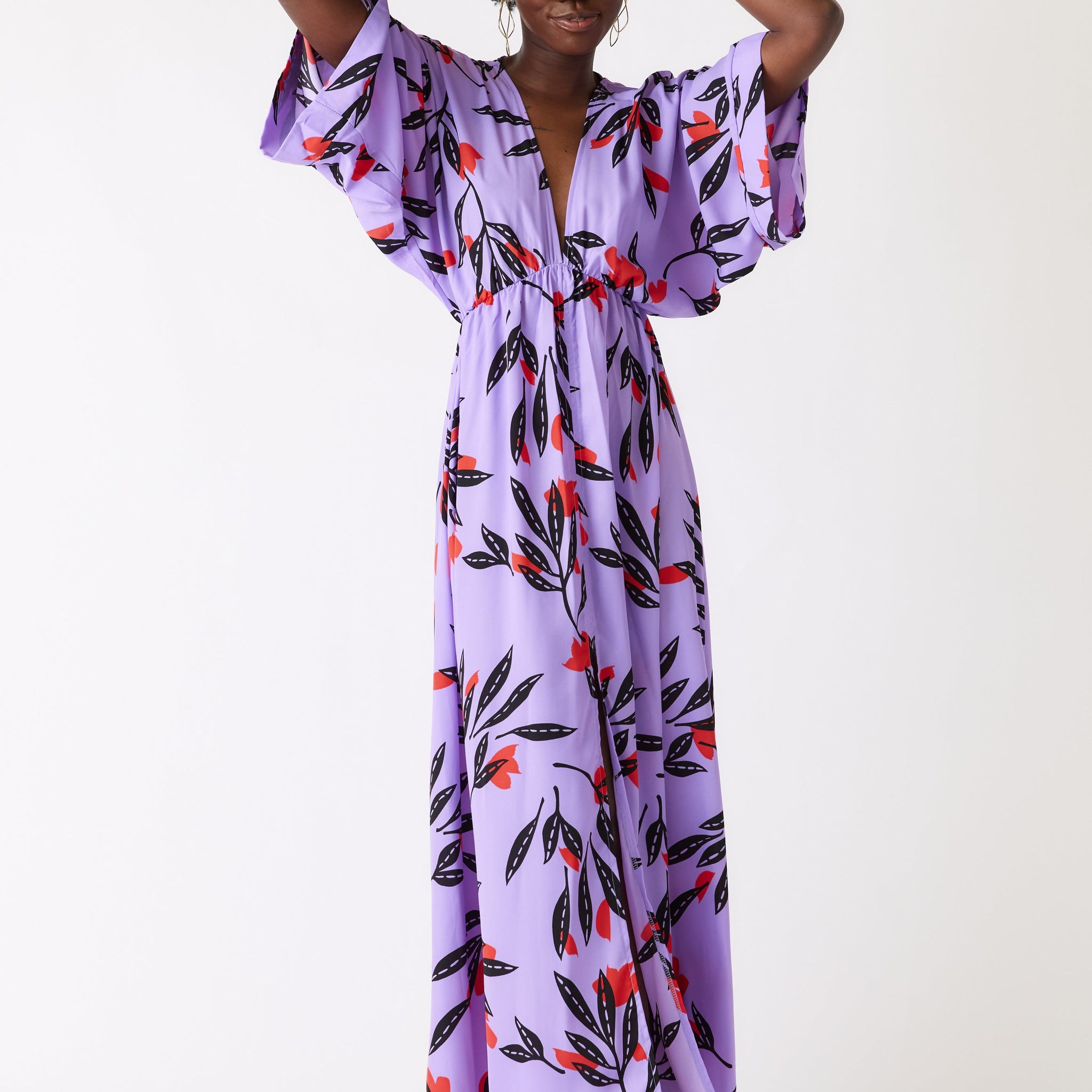 SALE - Sophie Printed Kimono Maxi Dress
