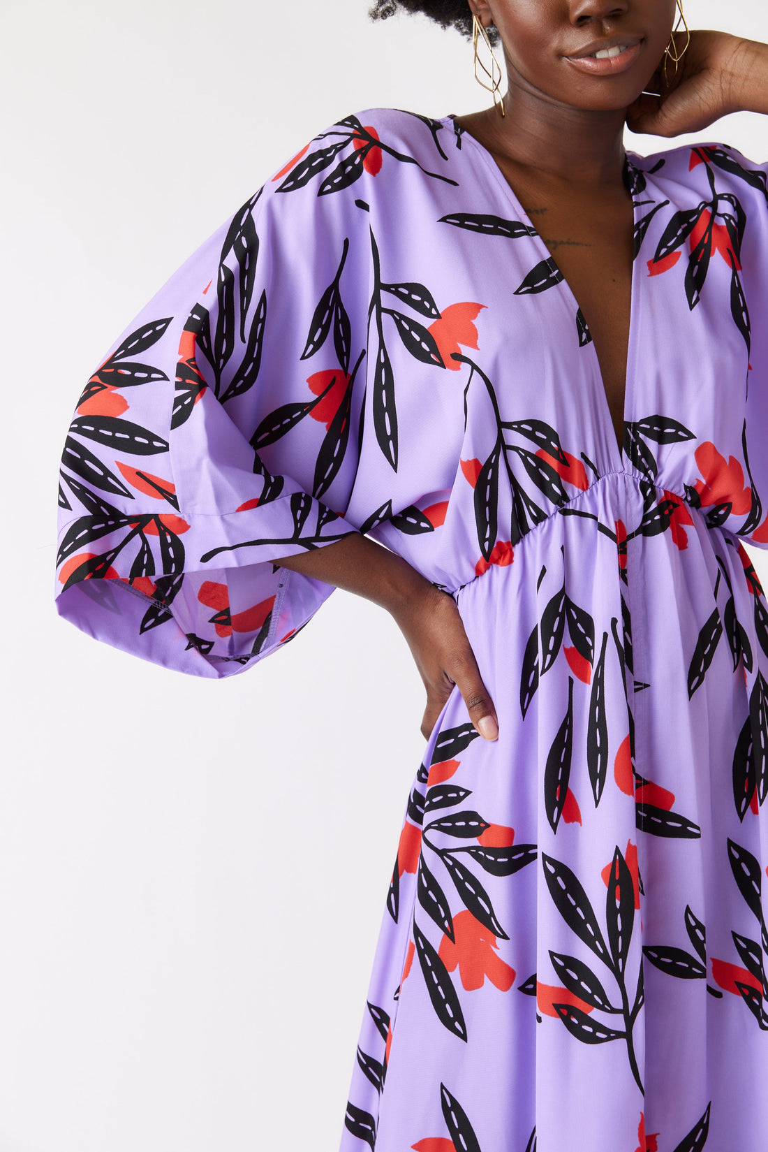 SALE - Sophie Printed Kimono Maxi Dress