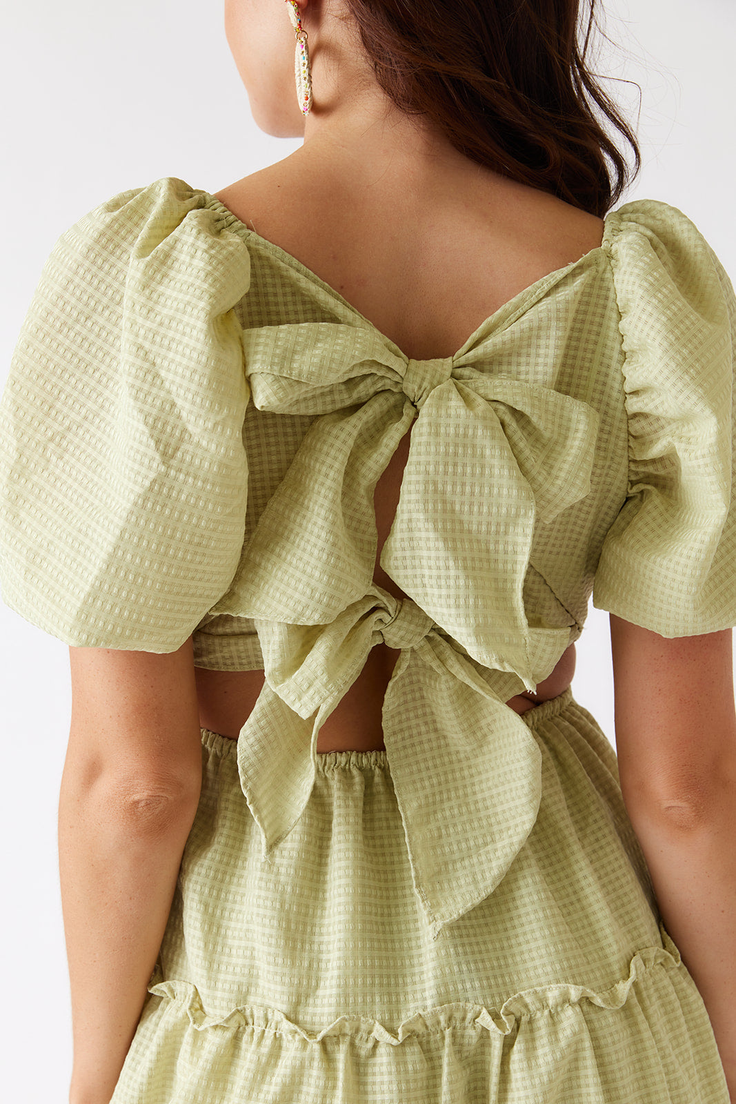 SALE - Amanda Tiered Puff Sleeve Midi Dress