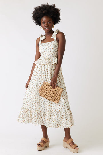 Sofia Floral Tie Strap Maxi