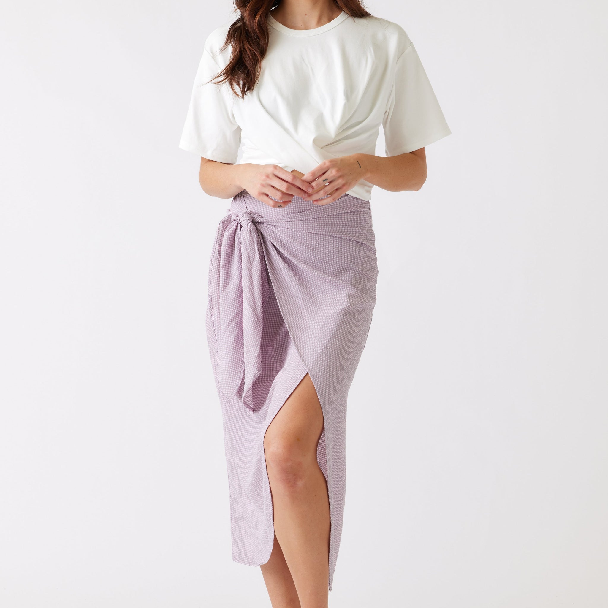 Ella Wrapped Midi Skirt