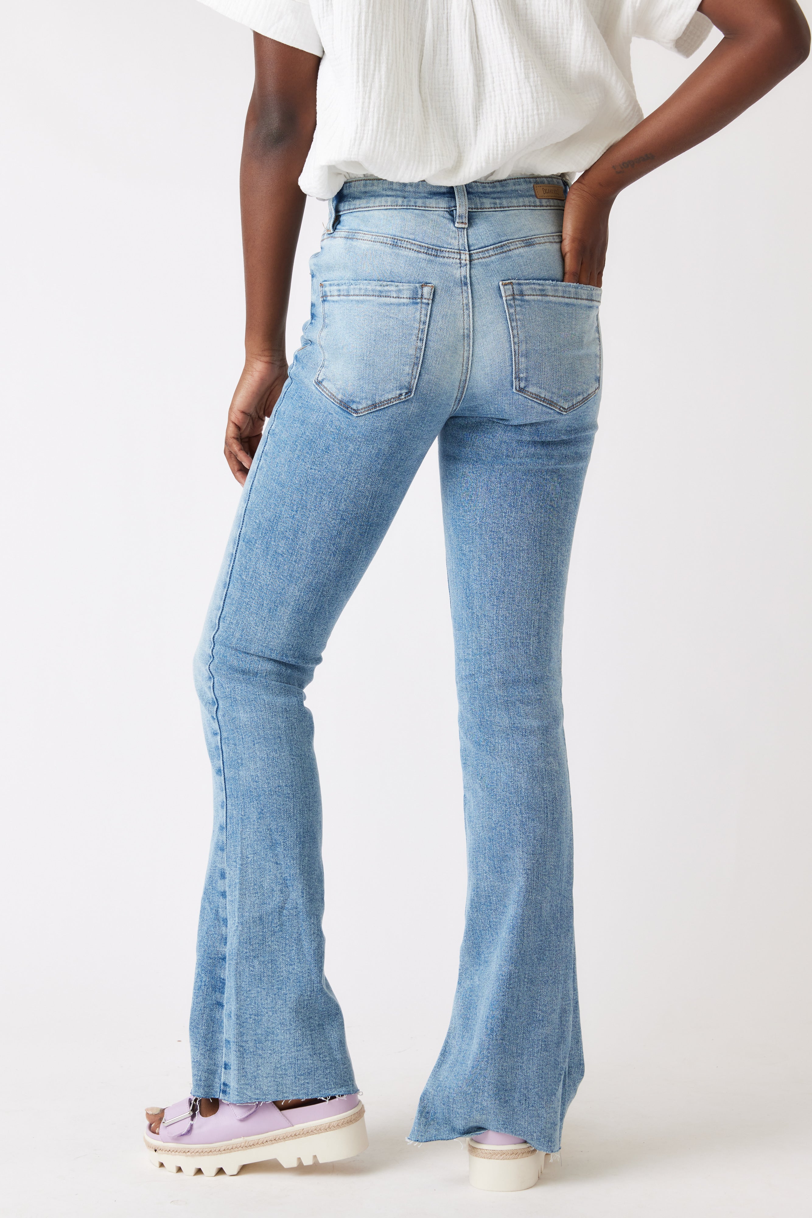 SALE - Dance Floor Split Hem Jean