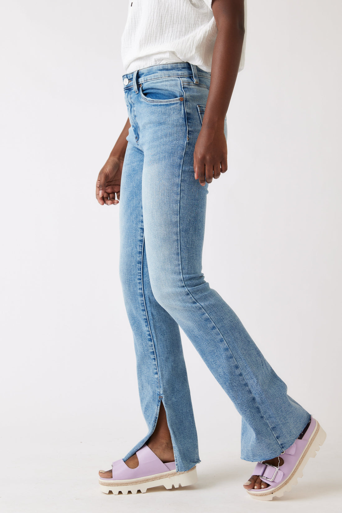 SALE - Dance Floor Split Hem Jean