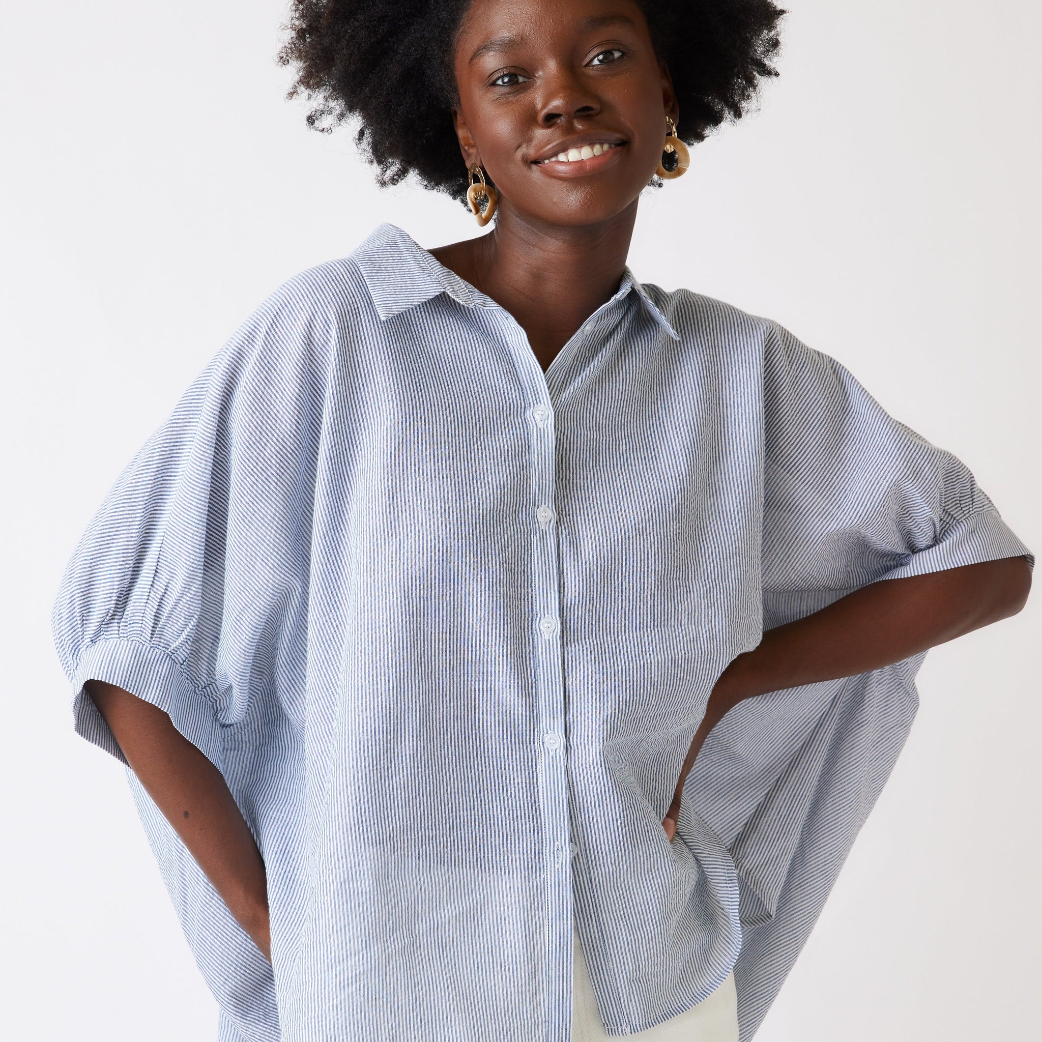 Andie Oversized Button Down