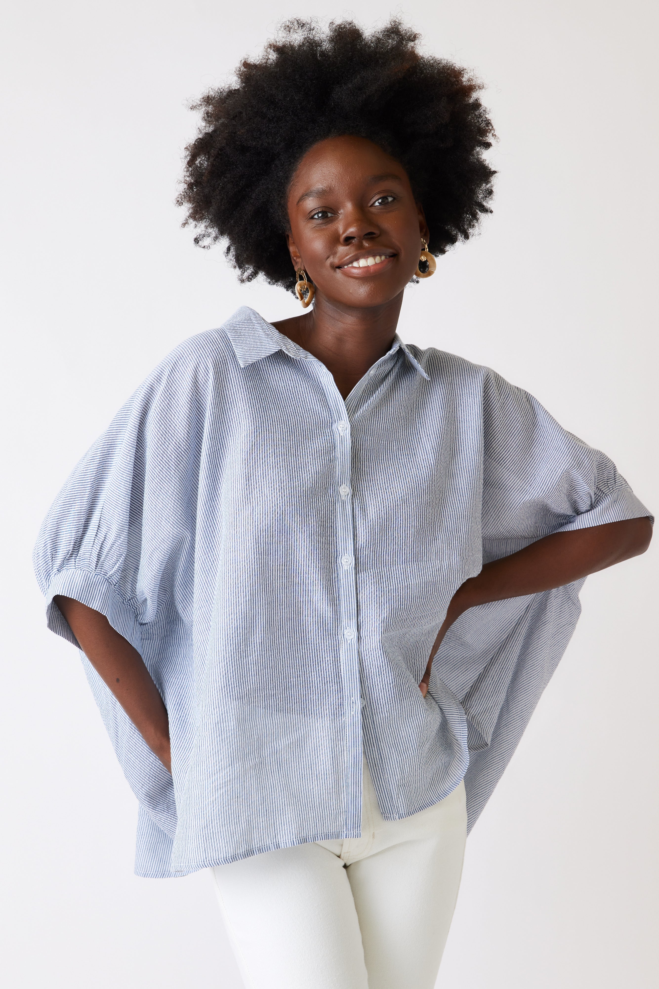 Andie Oversized Button Down