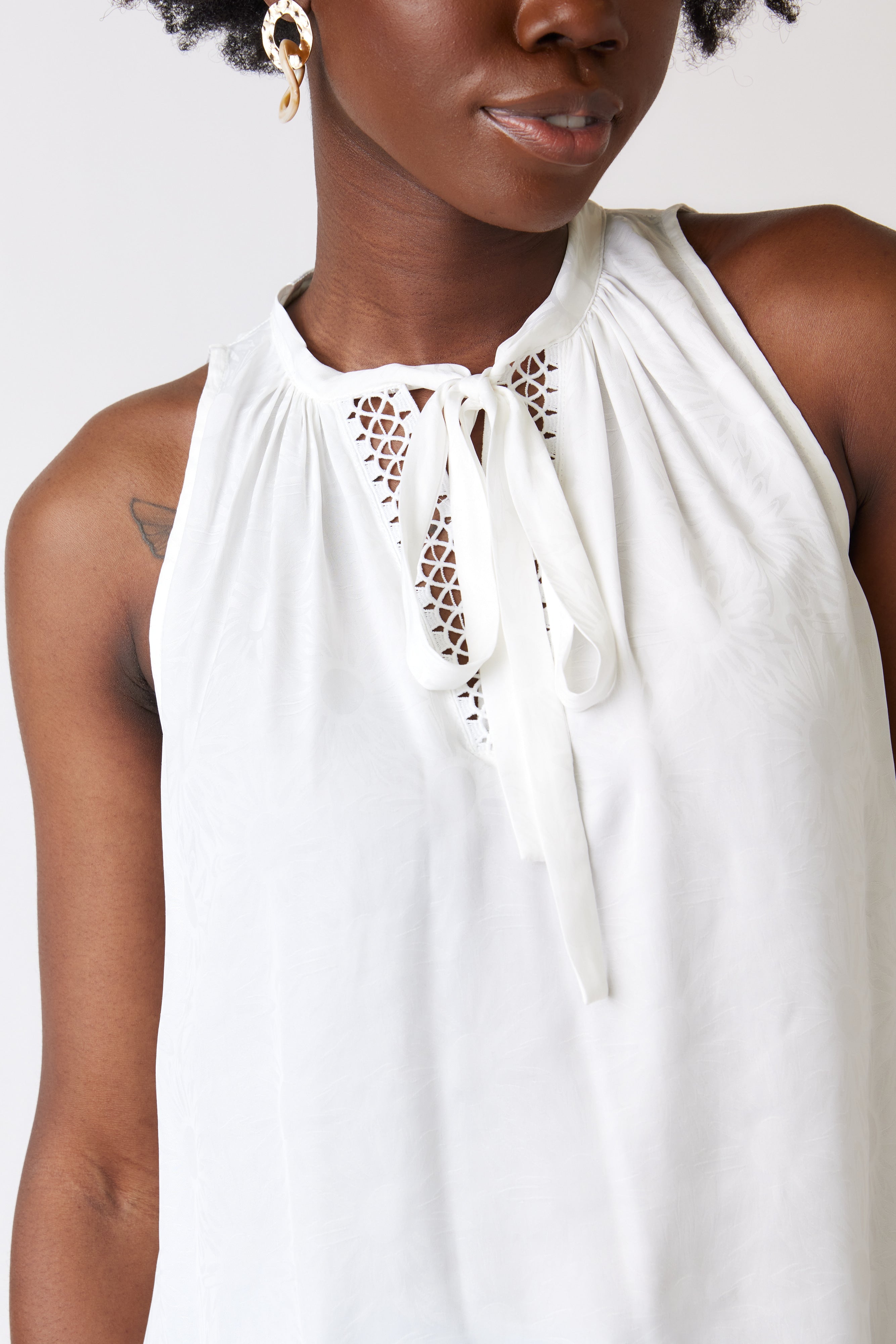 SALE - Carli Tie Neck Tank