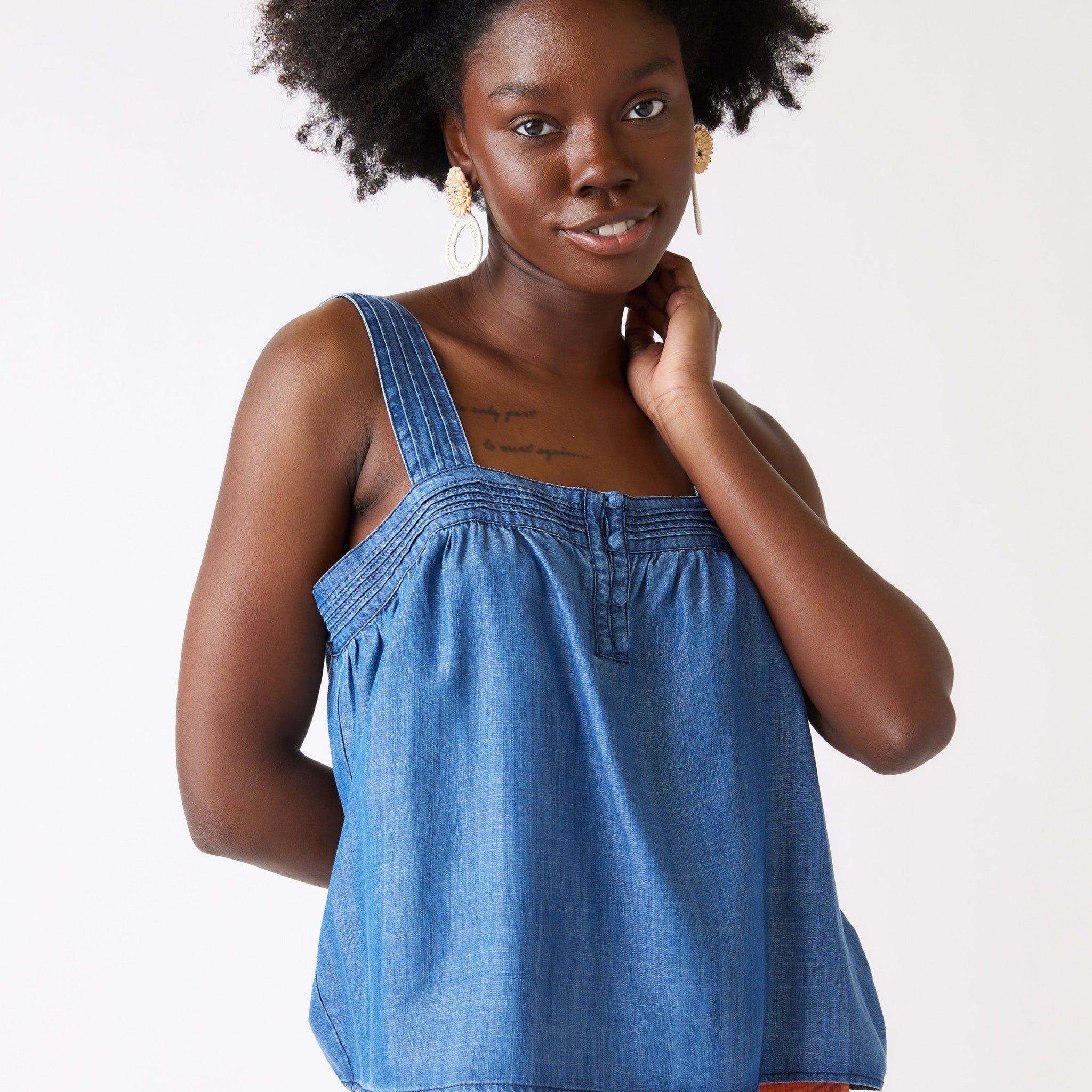 Greer Chambray Tank