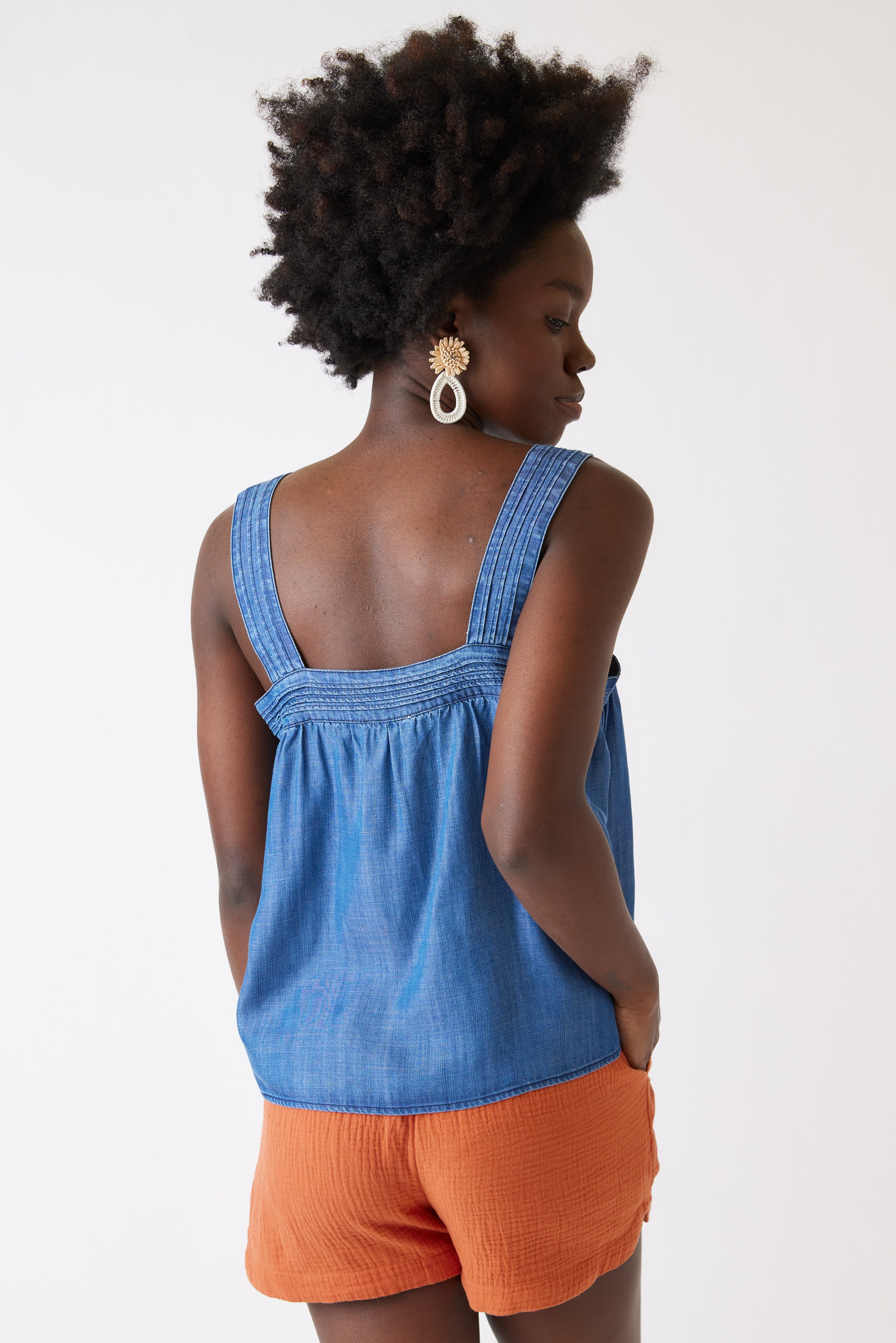 Greer Chambray Tank