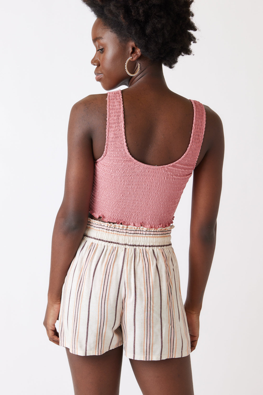 SALE - Rosa Smocked Crop Tank