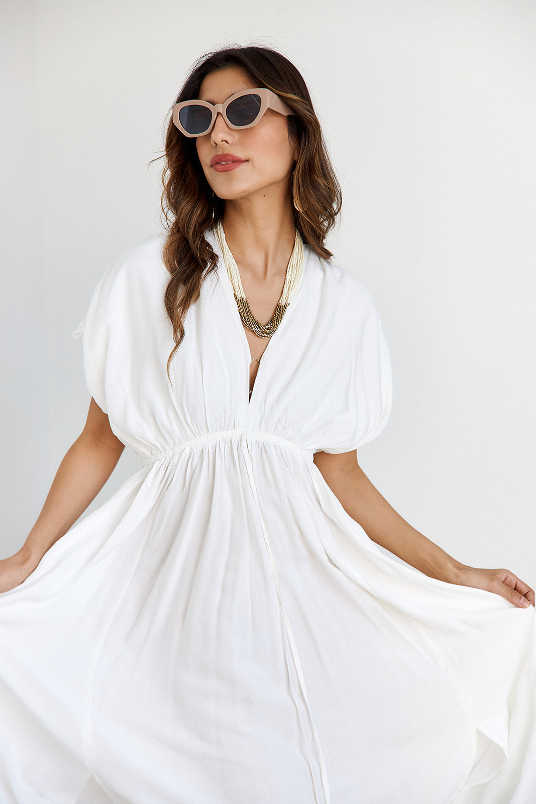 SALE - Taliyah Kimono Sleeveless Maxi Dress