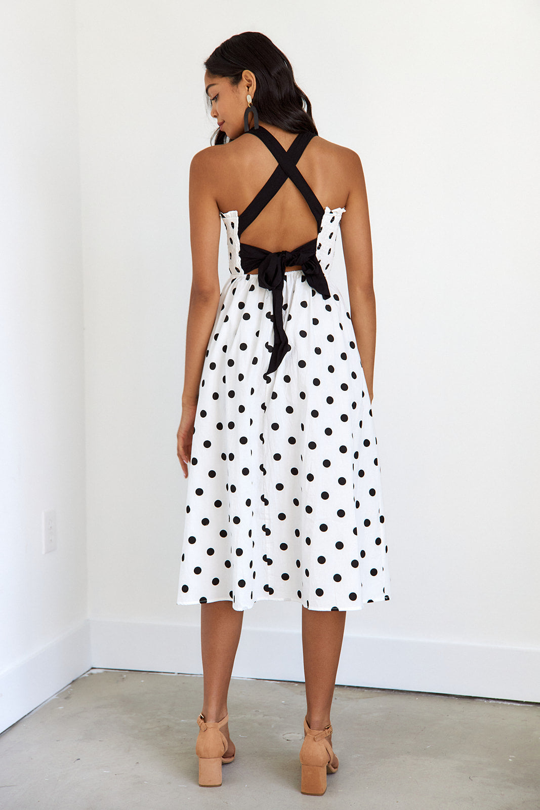 SALE- River Polka Dot Midi Dress