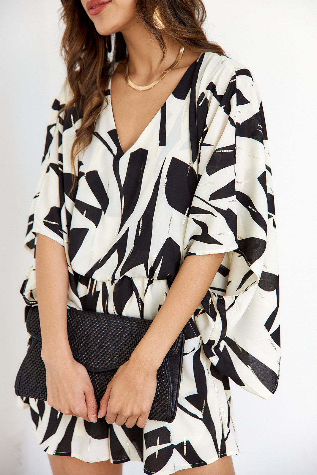 SALE- Maura Abstract Print Romper