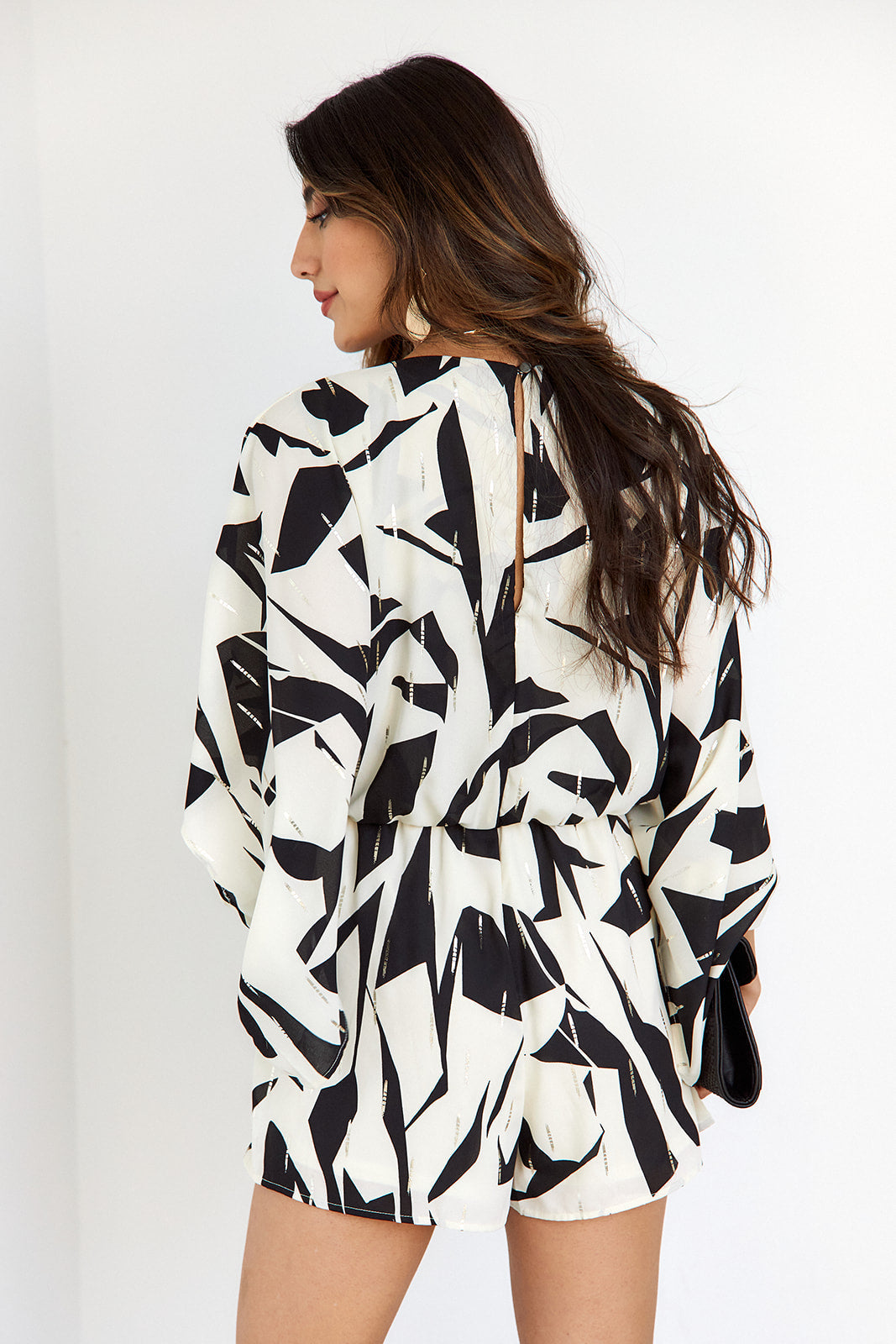 SALE- Maura Abstract Print Romper