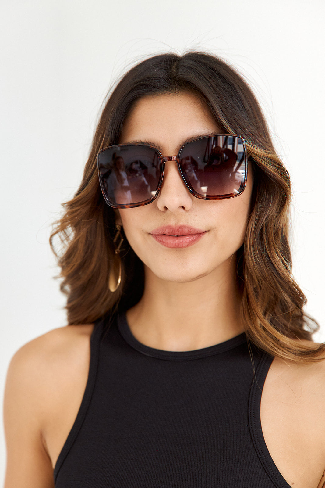 SALE- Lucia 70's Square Sunglasses