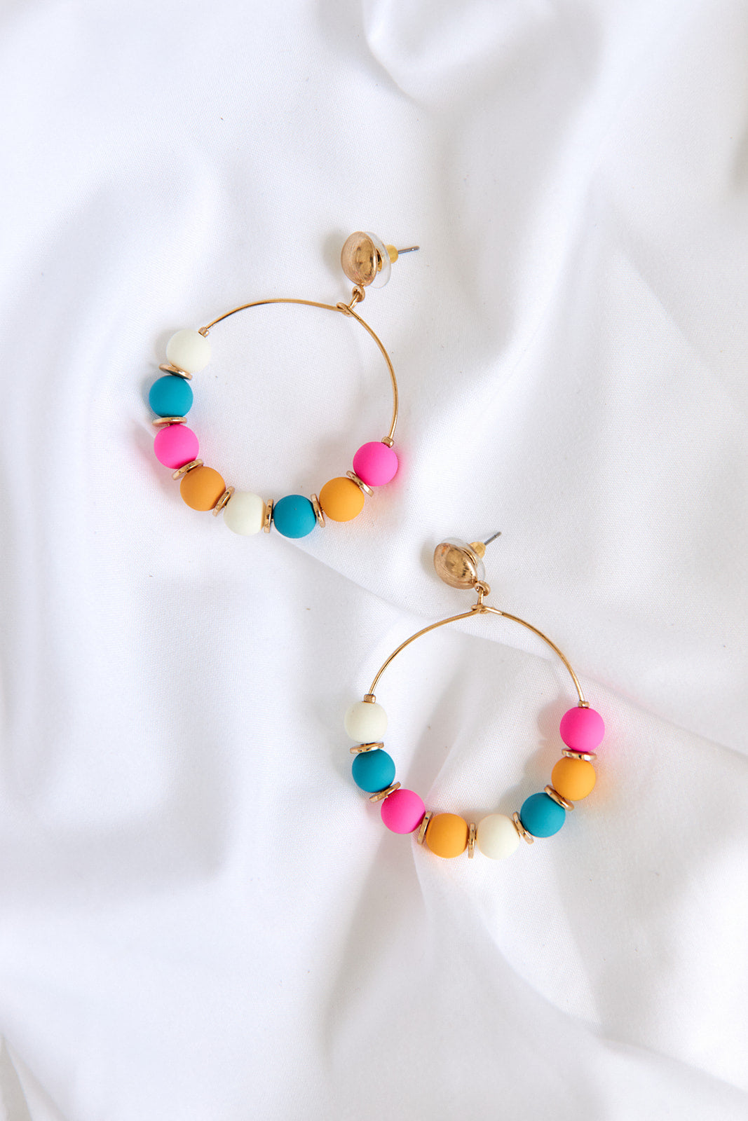 Finn Beaded Hoop Earring
