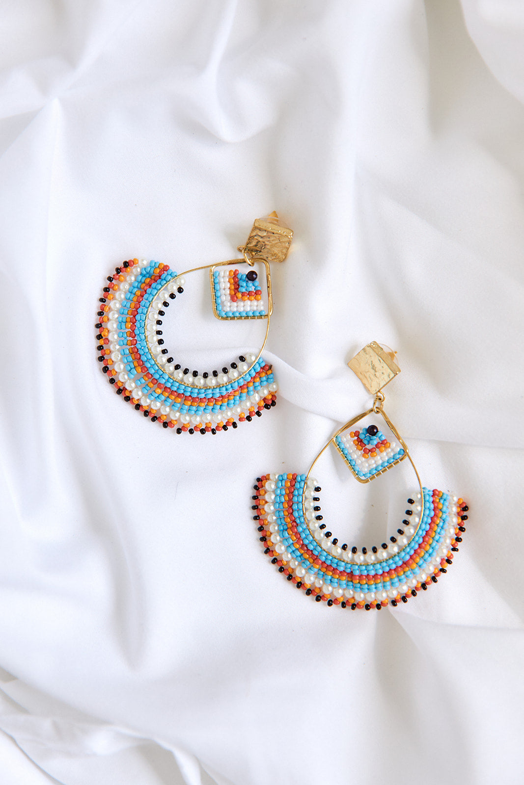 Aura Seed Bead Earring