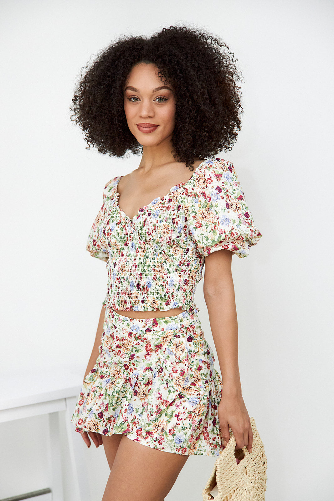 SALE- Jamie Floral Mini Skirt