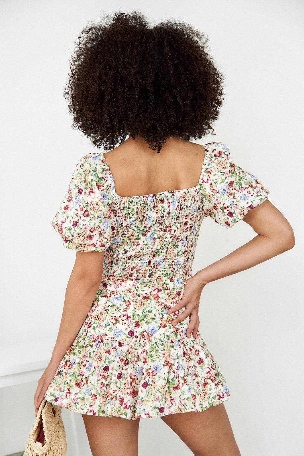 SALE- Lennon Floral Smocked Top