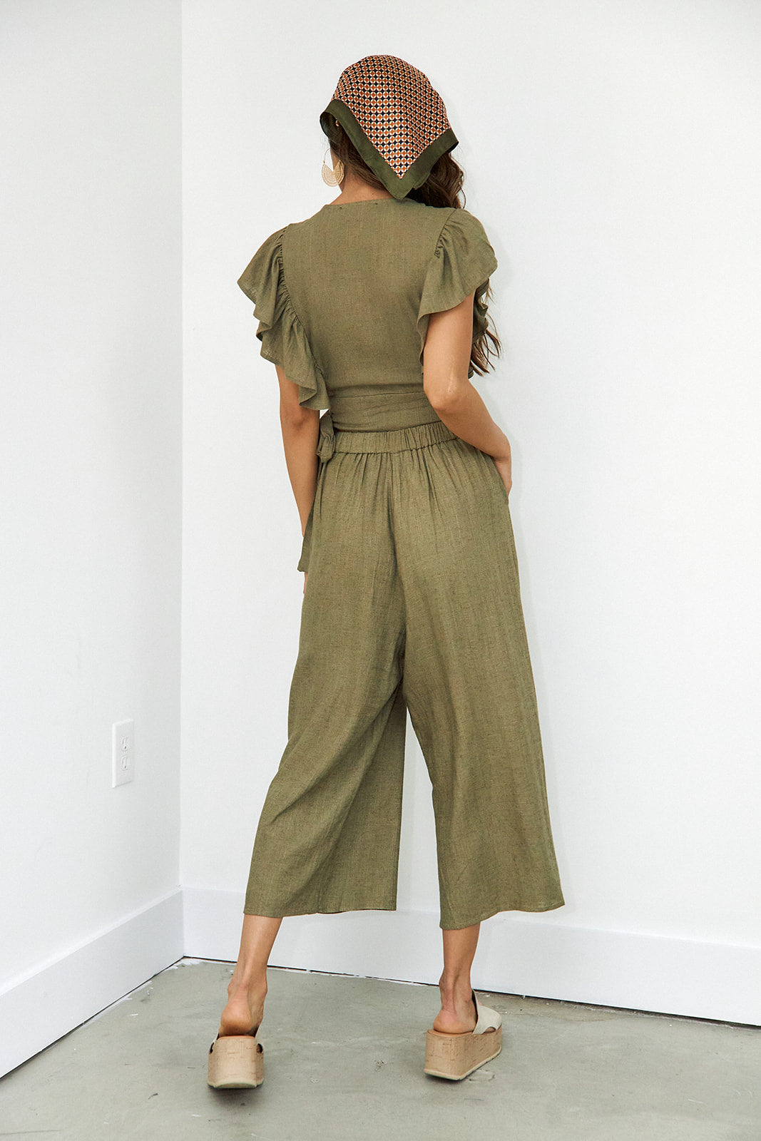 SALE- Medi Wide Leg Cropped Pant