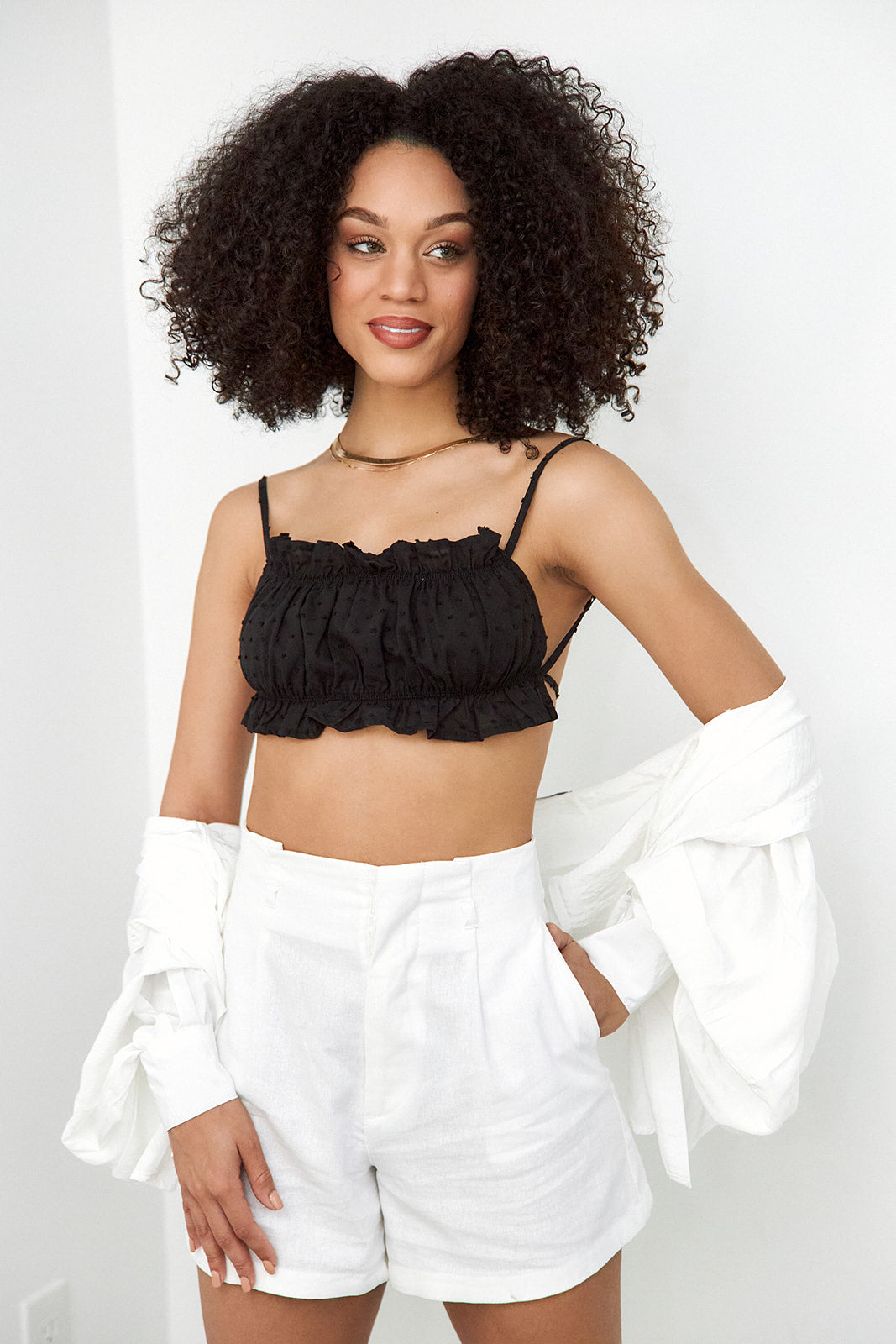 Shia Mini Ruffle Bralette Top