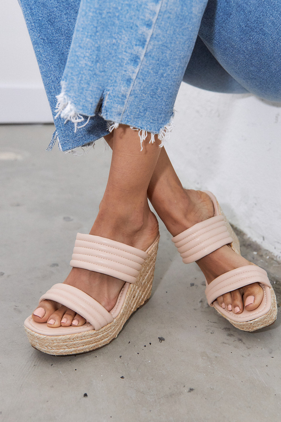 Jane Wedge Sandal