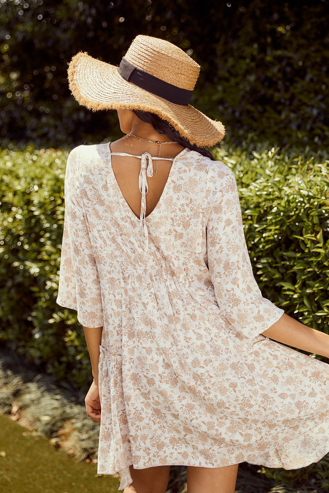 Ellis Floral Tiered Mini Dress