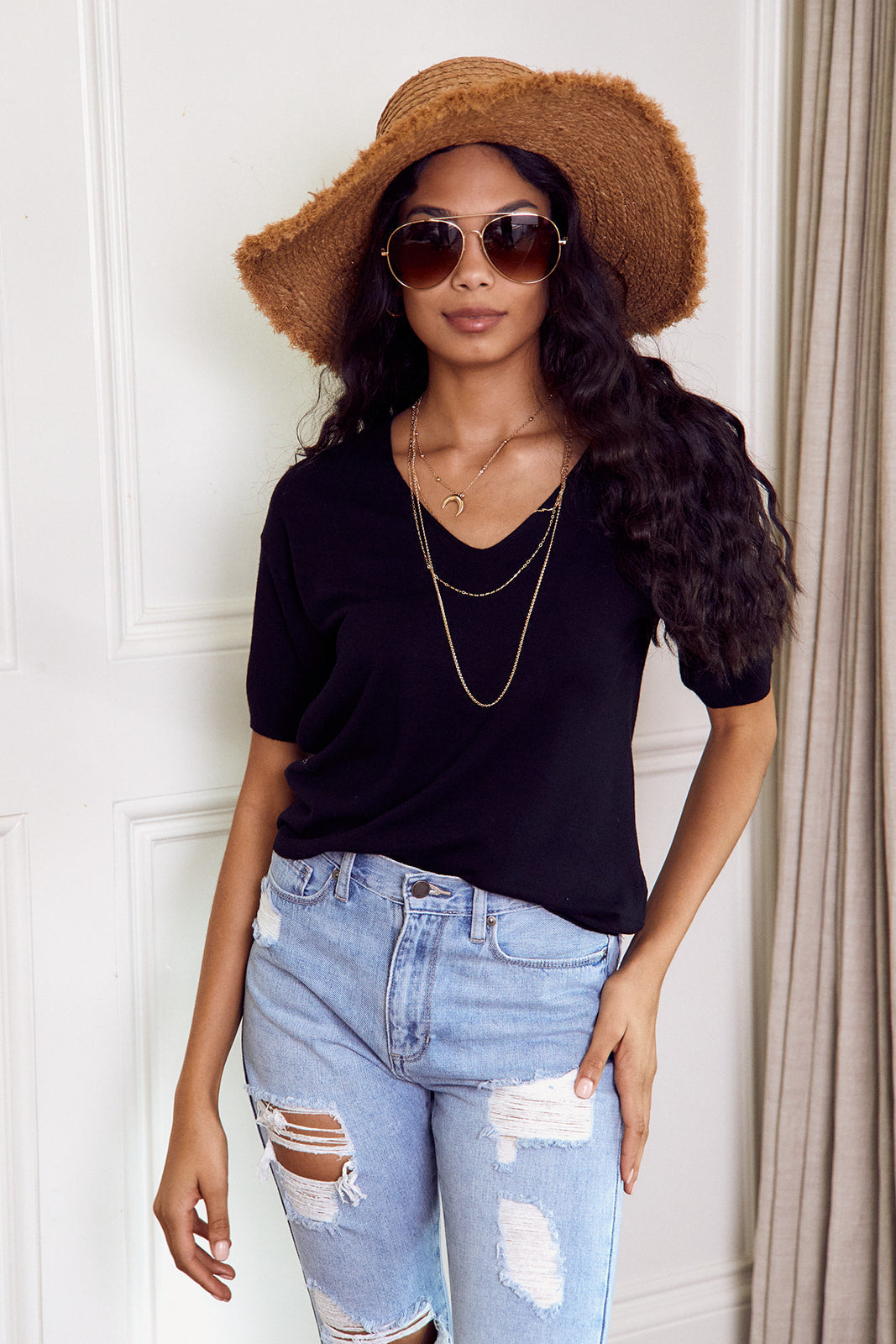 Faye Light Knit Tee