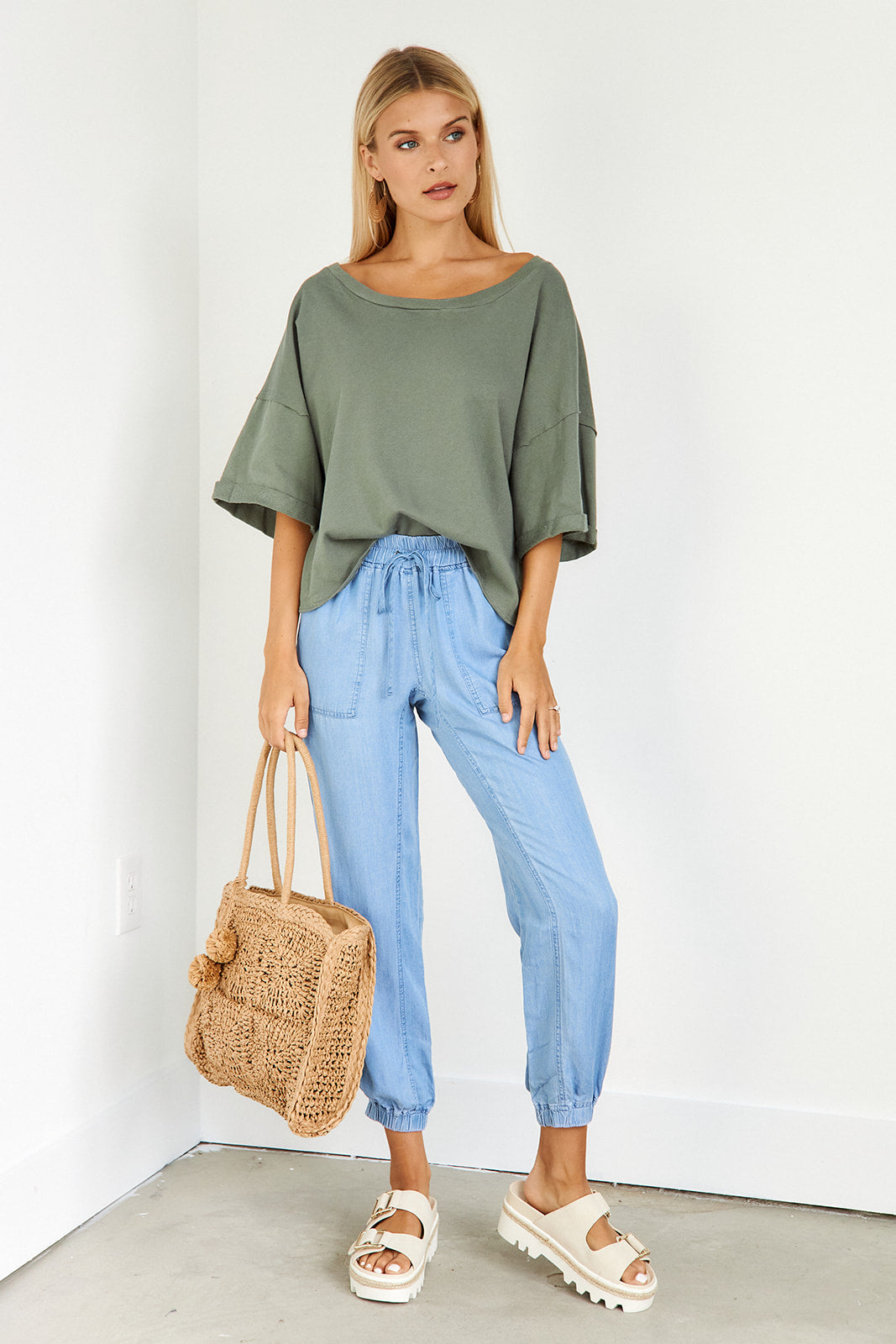 Olivia Open Back Tee