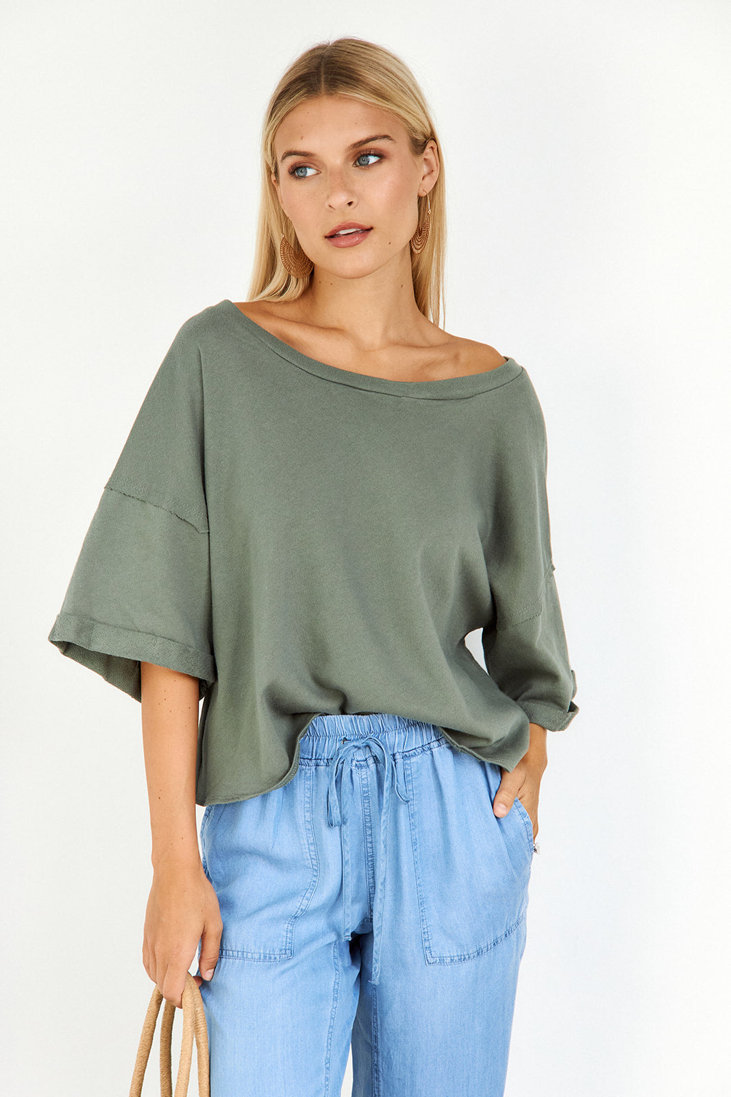 Olivia Open Back Tee