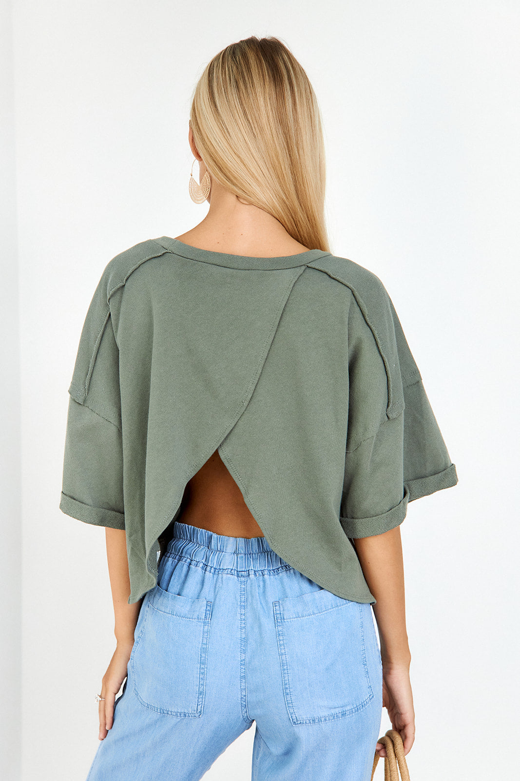 Olivia Open Back Tee