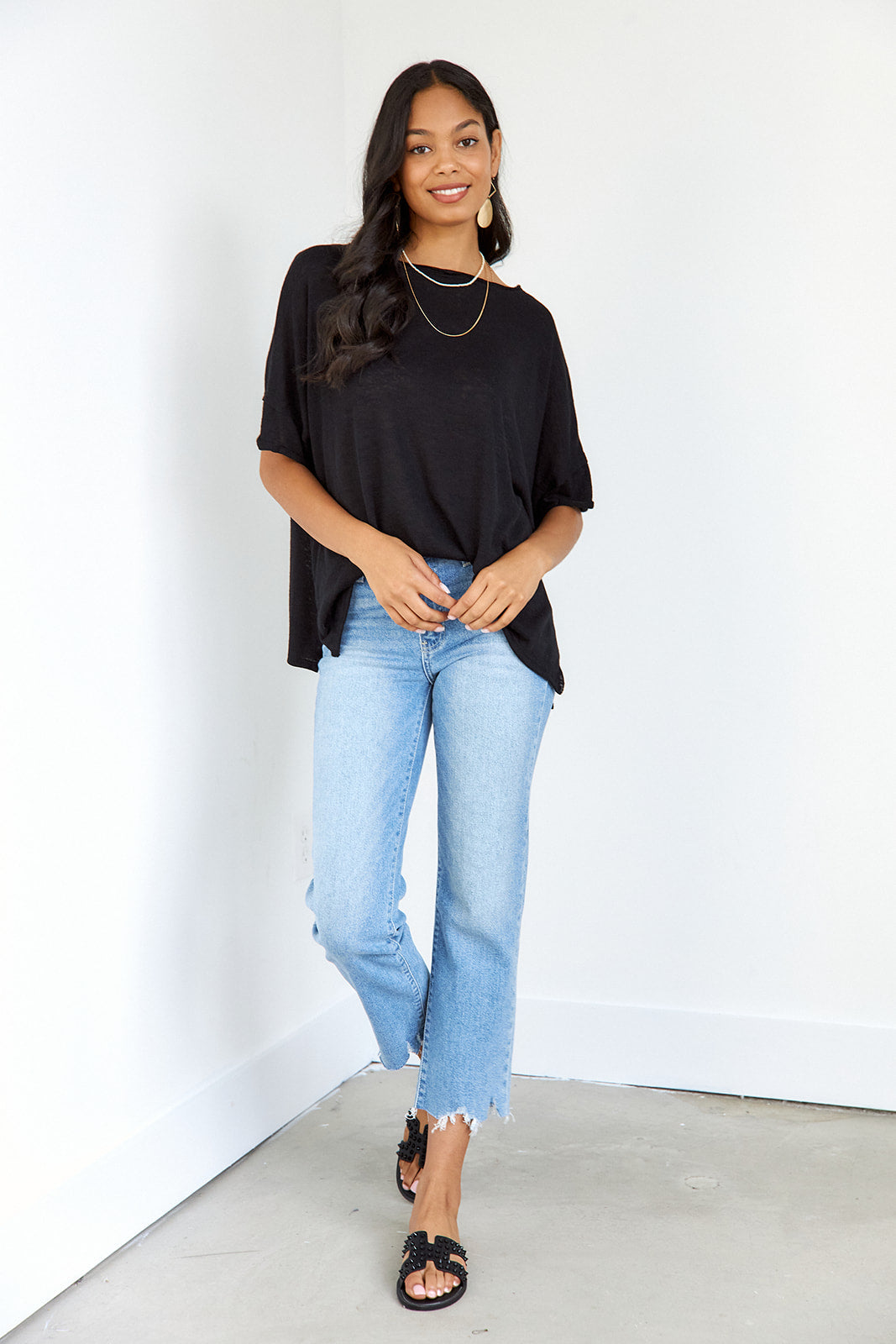 SALE - Emma Oversized Slub Tee