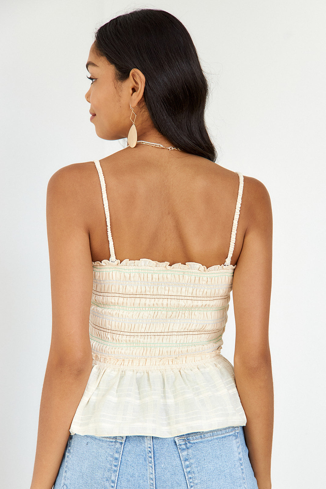 SALE- Minni Smocked Cropped Top