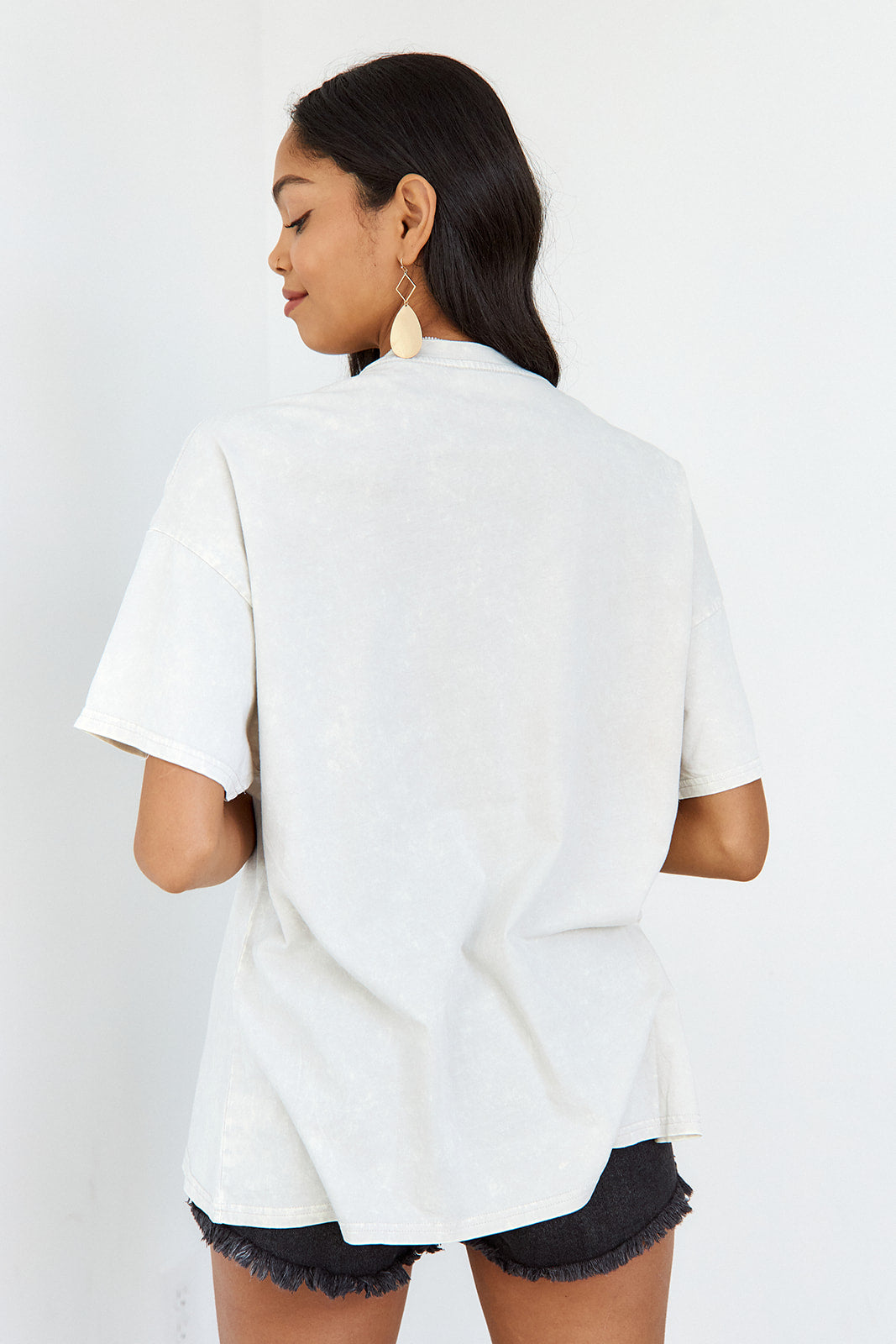 SALE- Bria Acid Washed Oversized Tee