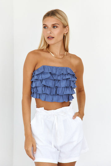 SALE- Everlee Ruffled Tank