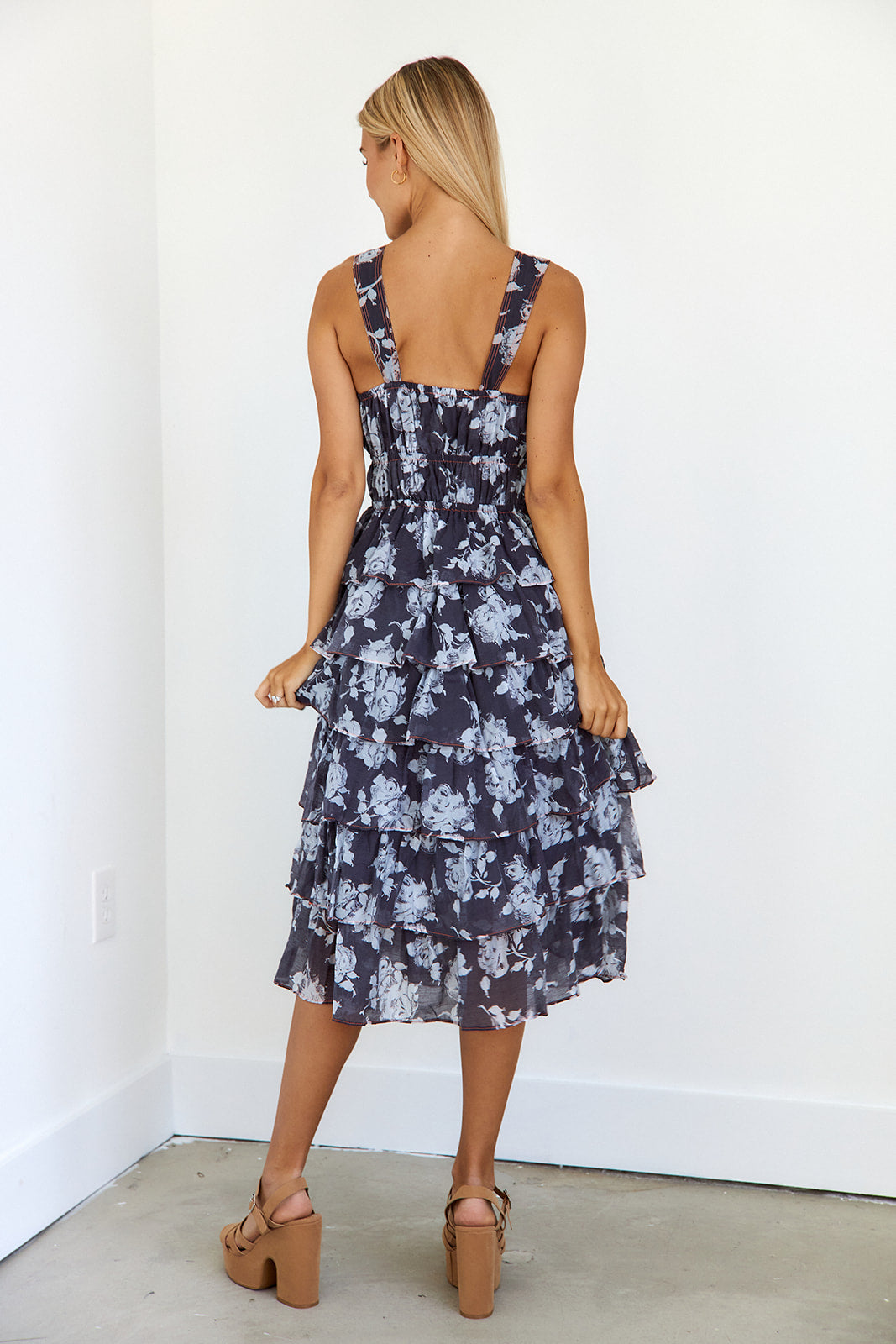 SALE- Silas Floral Midi Dress