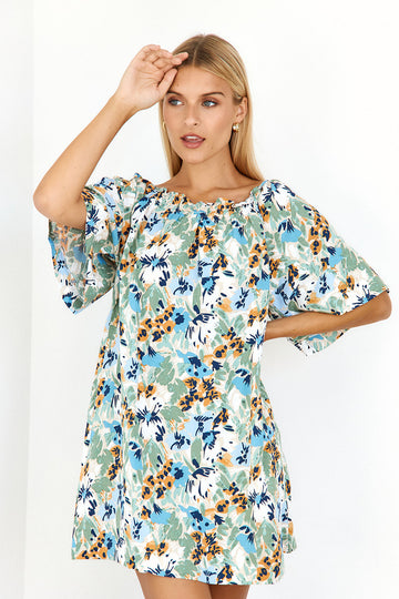 SALE- Aria Bell Sleeve Mini Dress
