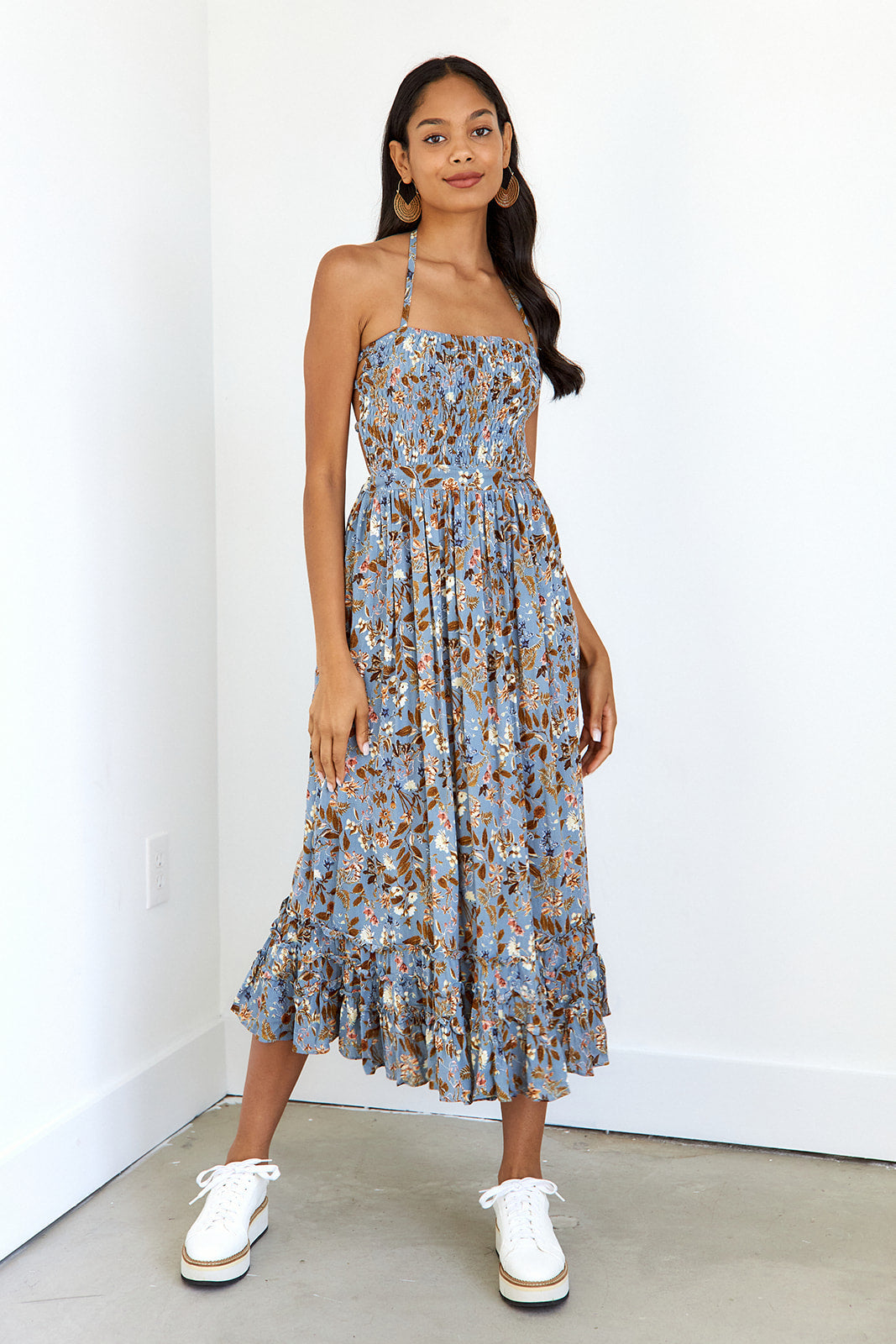 Cherel Floral Midi Dress